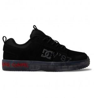 Black DC Shoes DCV87 Lynx - Leather Shoes | 012UMFZQN