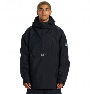 Black DC Shoes Dc-43 - Technical Anorak Snow Jacket | 596LACPUX