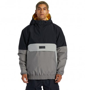 Black DC Shoes Nexus - Technical Reversible Anorak Snow Jacket | 432LYTGXS