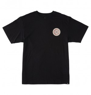 Black DC Shoes Old Head - T-Shirt | 416FVYLMX