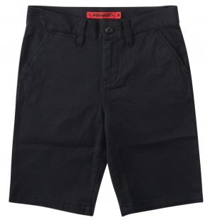 Black DC Shoes Worker Relaxed - Chino Shorts 8-16 | 264JBPKEF