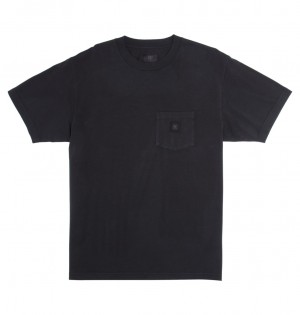 Black Garment Dye DC Shoes DC 1994 - Short Sleeve T-Shirt | 387RQWTEO