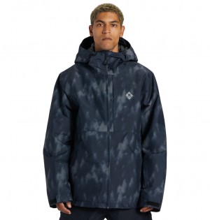 Black Tree Runs DC Shoes Basis Print - Technical Snow Jacket | 108DTWCYG