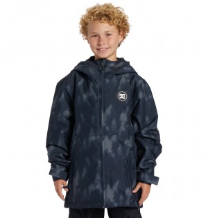 Black Tree Runs DC Shoes Basis Print - Technical Snow Jacket 8-16 | 378ZCAGDM