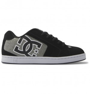 Black / Battleship / Armor DC Shoes Net - Leather Shoes | 082HZBIWM