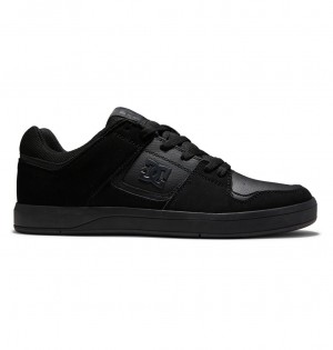 Black / Black / Black DC Shoes DC Cure - Leather Skate Shoes | 162IRGMYS