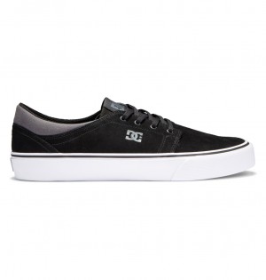 Black / Black / Grey DC Shoes Trase - Suede Shoes | 416TLCDYN