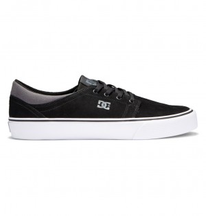 Black / Black / Grey DC Shoes Trase - Suede Shoes | 972HTXMCJ