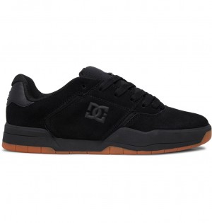 Black / Black / Gum DC Shoes Central - Leather Shoes | 432HATFIM