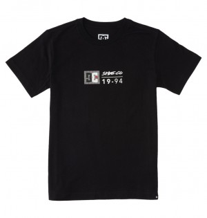 Black / Greystone DC Shoes DC Split Star - T-Shirt | 715XODEPN