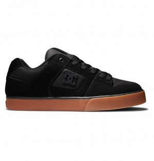 Black / Gum DC Shoes Pure - Leather Shoes | 945LVOEMA