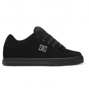 Black / Pirate Black DC Shoes Pure - Leather Shoes | 591VSUQKI