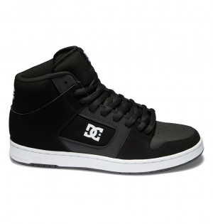 Black / White DC Shoes Manteca 4 Hi - High-Top Shoes | 157MPSKFB