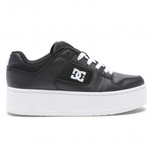 Black / White DC Shoes Manteca 4 Platform - Flatform Shoes | 760ILZOWT