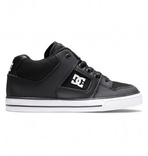 Black / White DC Shoes Pure Mid - Mid-Top Shoes | 451MURFXL