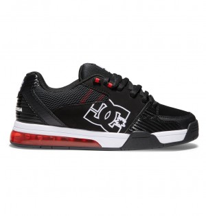 Black / White / Athletic Red DC Shoes Versatile - Skate Shoes | 381RPLUDY