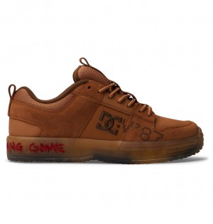 Brown DC Shoes DCV87 Lynx - Leather Shoes | 967EKSJVG