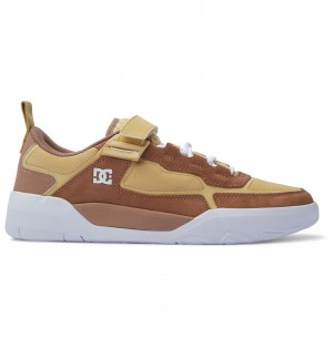 Brown / Tan DC Shoes Metric S x Will - Leather Skate Shoes | 063GAICHJ