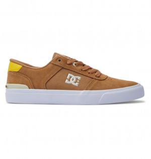 Brown / Yellow DC Shoes Teknic S - Skate Shoes | 471SXKZMP