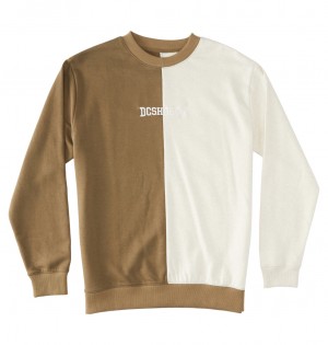 Capers / Oat Heather DC Shoes Baseline - Sweatshirt | 941JGHFYI