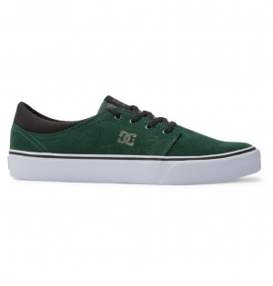 Dark Green DC Shoes Trase - Suede Shoes | 107ZWSHDY