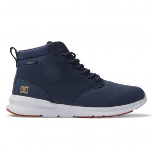 Dc Navy / White DC Shoes Mason 2 - Water Resistant Leather Shoes | 541ZOWKIV