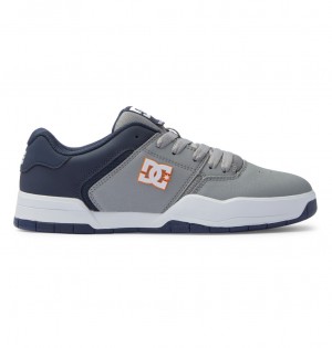 Navy / Grey DC Shoes Central - Leather Shoes | 160TJZMXC