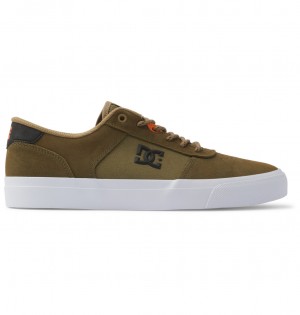 Olive Camo DC Shoes Teknic - Leather Shoes | 069TJRKNX
