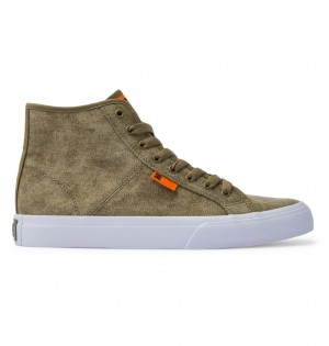 Washed Olive DC Shoes Manual - High-Top Shoes | 205VQEXCY