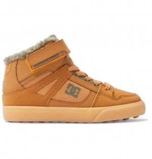 Wheat DC Shoes Pure High WNT - Winter High-Top Boots | 894TSKRAH