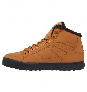 Wheat / Black DC Shoes Pure High WNT - Winter High-Top Boots | 271KIDAMG