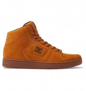 Wheat / Dk Chocolate DC Shoes Manteca 4 Hi - High-Top Shoes | 723RKCBXI