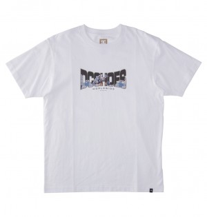 White DC Shoes Astro - T-Shirt | 827ZYCSIX