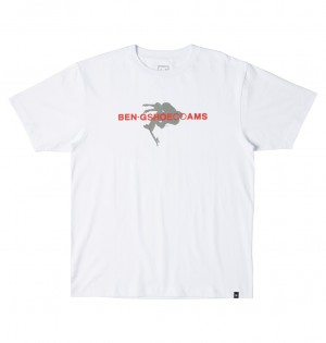 White DC Shoes DC x Ben G Tre Flip - T-Shirt | 736JVUNSA