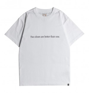 White DC Shoes DCrave - T-Shirt | 382YMGWRJ