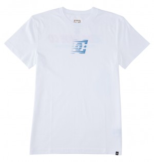 White DC Shoes Wholesale - T-Shirt | 861ZLRHYI