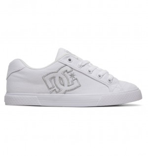 White / Silver DC Shoes Chelsea Tx - Shoes | 382SJYCHU