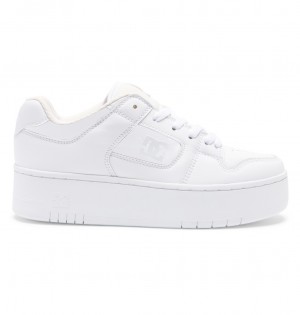 White / White DC Shoes Manteca 4 Platform - Flatform Shoes | 158TCFOGX