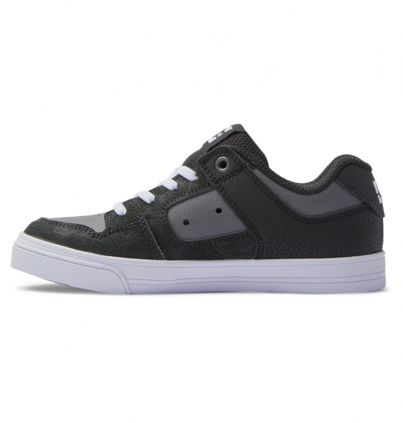 Anthracite / Black DC Shoes Pure Elastic - Shoes 8-16 | 876VYRKQB