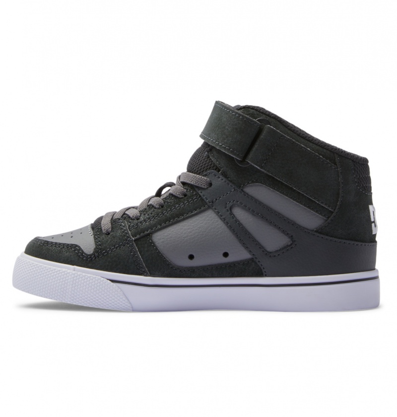 Anthracite / Black DC Shoes Pure High-Top EV - High-Top Leather Shoes | 072LJEFXU