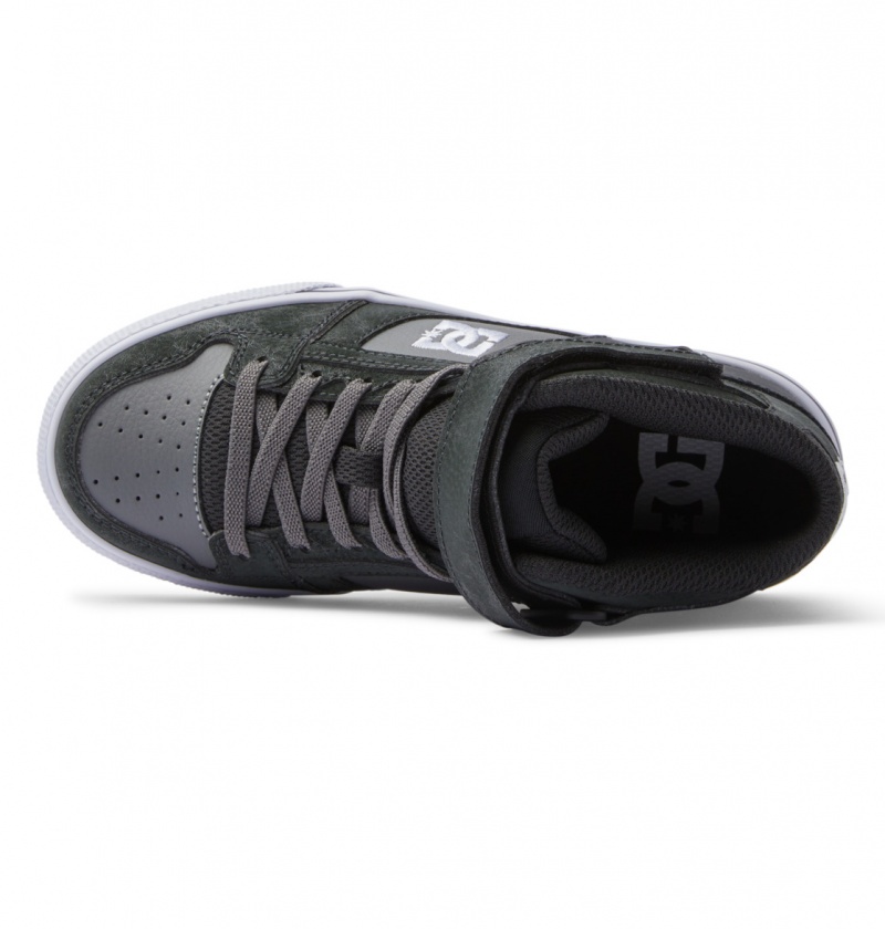 Anthracite / Black DC Shoes Pure High-Top EV - High-Top Leather Shoes | 072LJEFXU