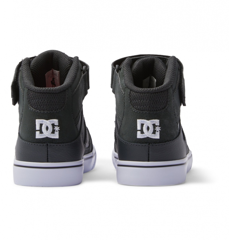 Anthracite / Black DC Shoes Pure High-Top EV - High-Top Leather Shoes | 072LJEFXU