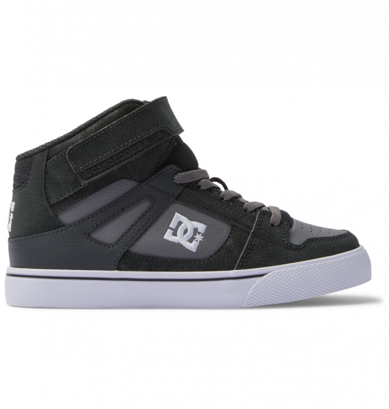 Anthracite / Black DC Shoes Pure High-Top EV - High-Top Leather Shoes | 072LJEFXU