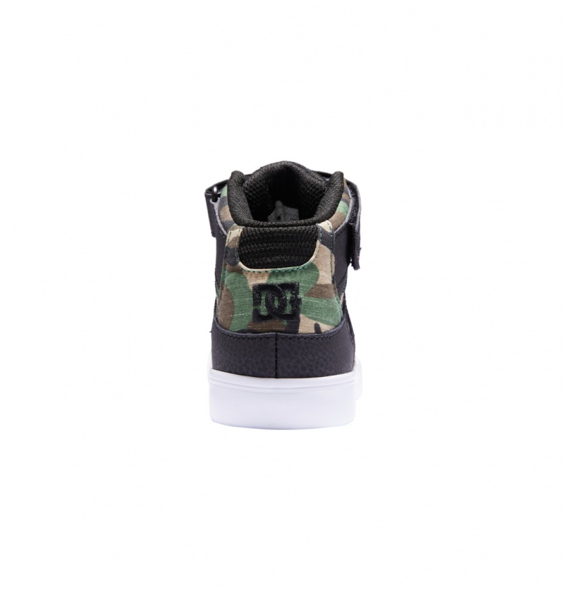 Black Camo DC Shoes Pure High-Top EV - High-Top Leather Shoes | 926XZYMSI