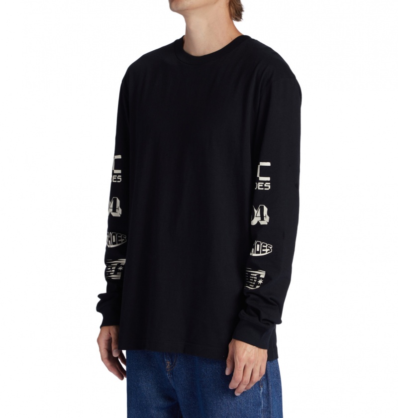 Black DC Shoes All Smiles - Long Sleeve T-Shirt | 264SCKLMT