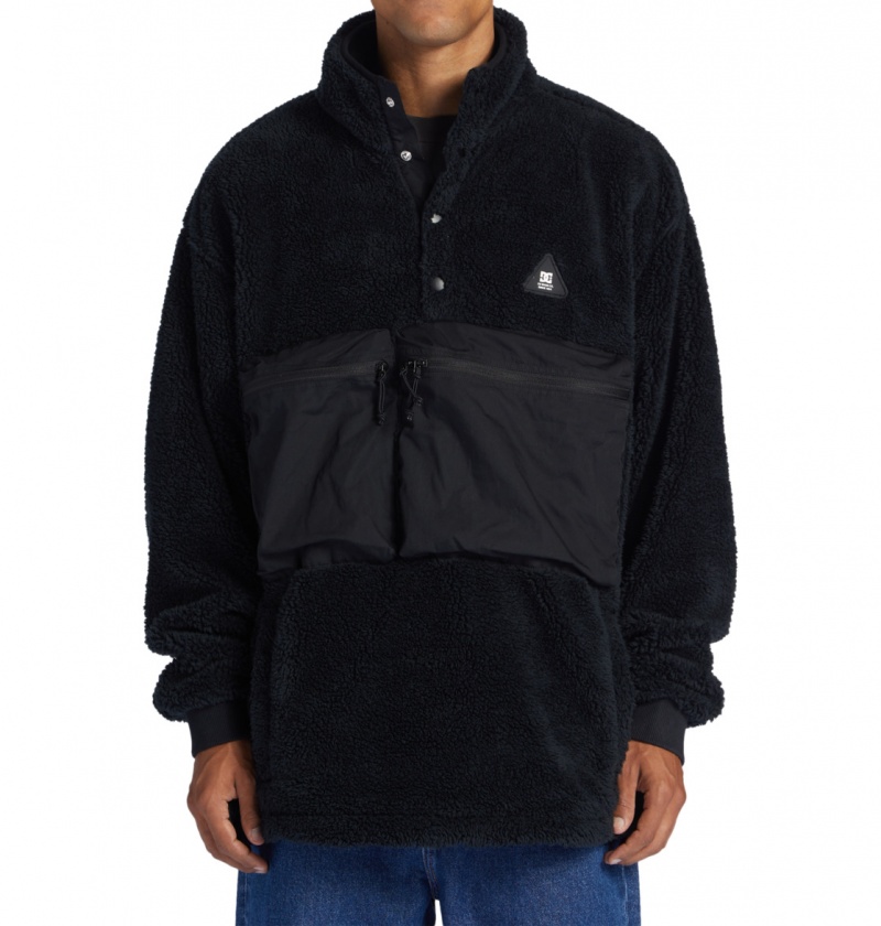 Black DC Shoes Avalon - Mock Neck Fleece | 218DZTYLC