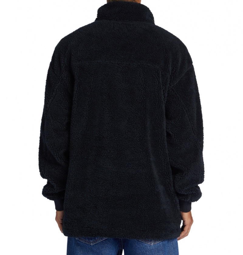 Black DC Shoes Avalon - Mock Neck Fleece | 218DZTYLC