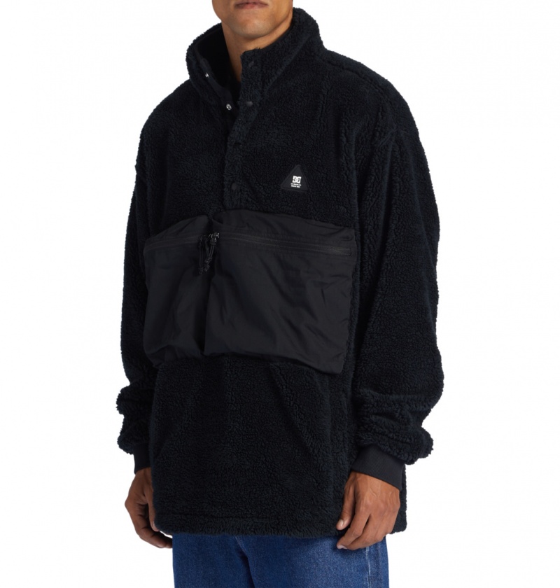 Black DC Shoes Avalon - Mock Neck Fleece | 218DZTYLC