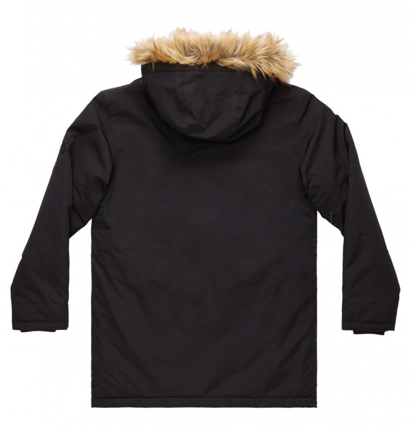 Black DC Shoes Bamberg - Water-Resistant Parka | 368ZUXNLG