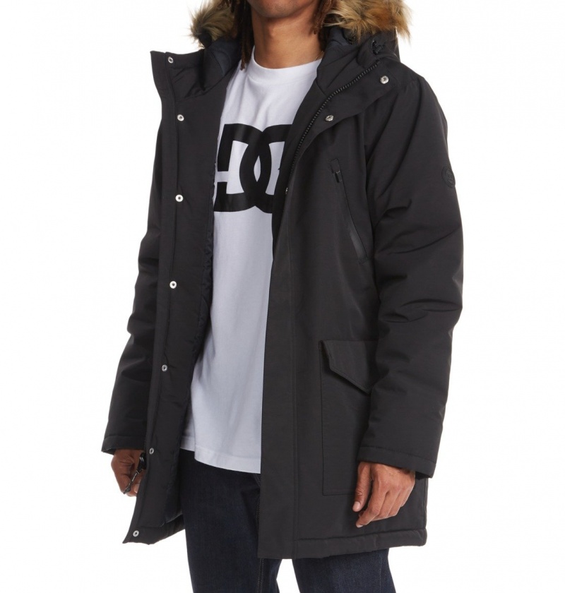 Black DC Shoes Bamberg - Water-Resistant Parka | 368ZUXNLG